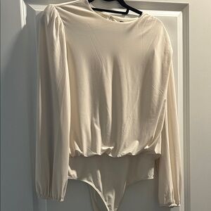 Elegant Cream Women's Top/bodysuit